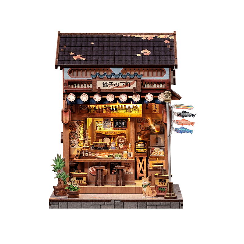 Japanese Wooden Miniature House Choshi No Shitamachi