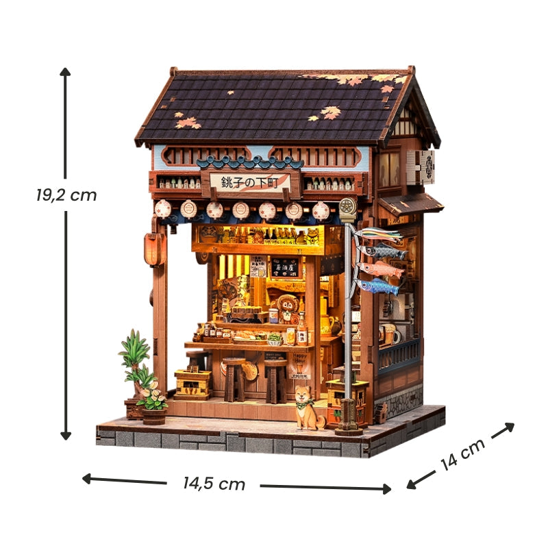 Japanese Wooden Miniature House Kit Choshi No Shitamachi