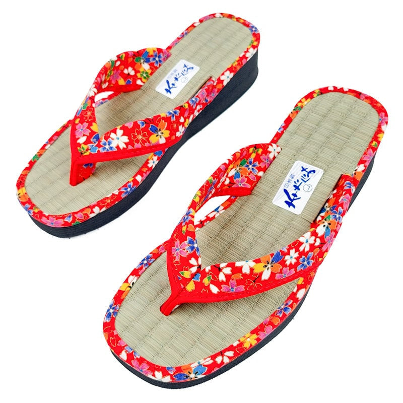 Japanese Zori - Sakura Red EU 35 - 37