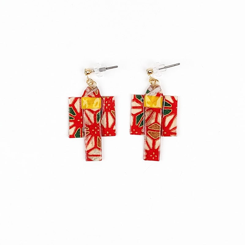 Kimono Earrings - Red