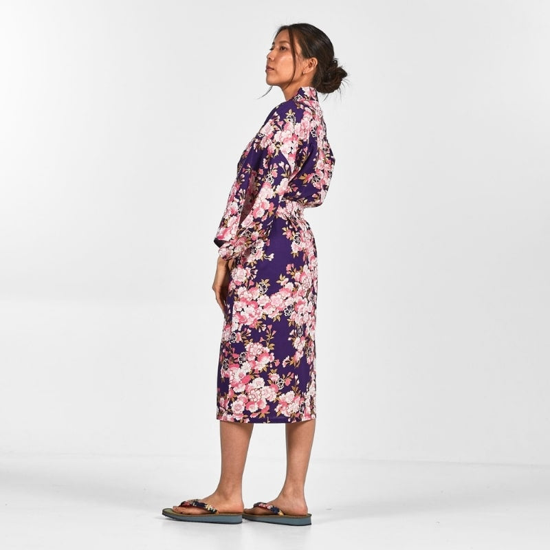 Happi Women's Sakura Flower Kimono - One size