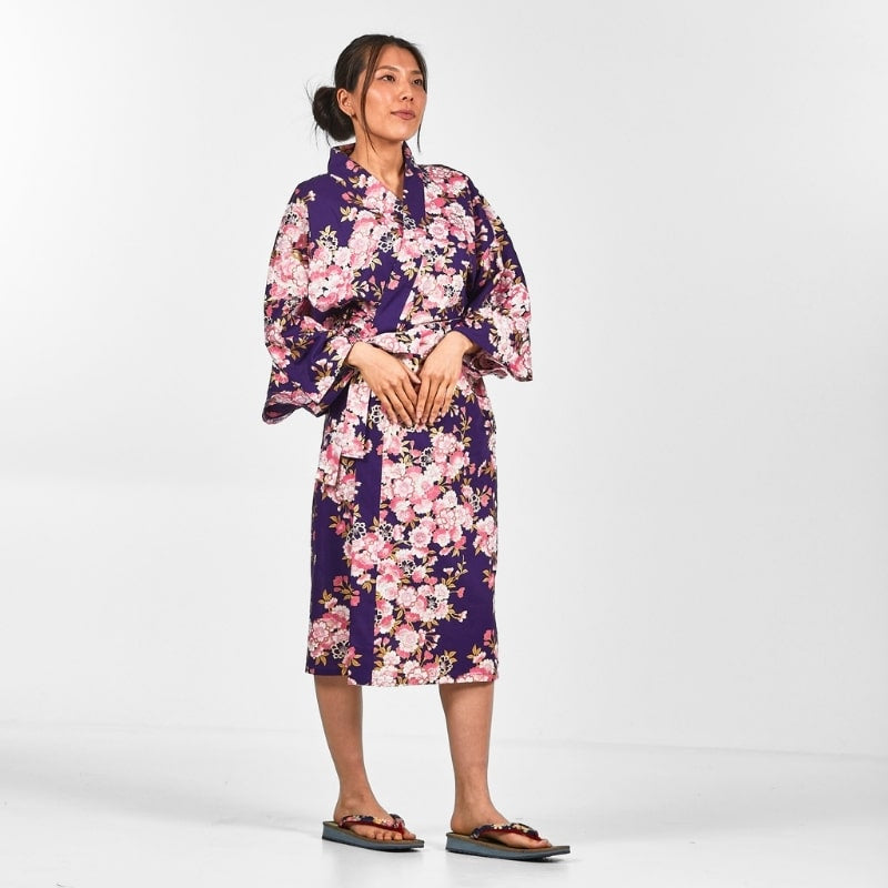 Happi Women's Sakura Flower Kimono - One size