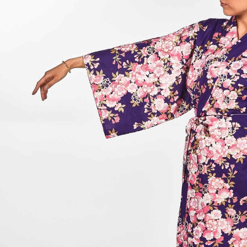 Happi Women's Sakura Flower Kimono - One size