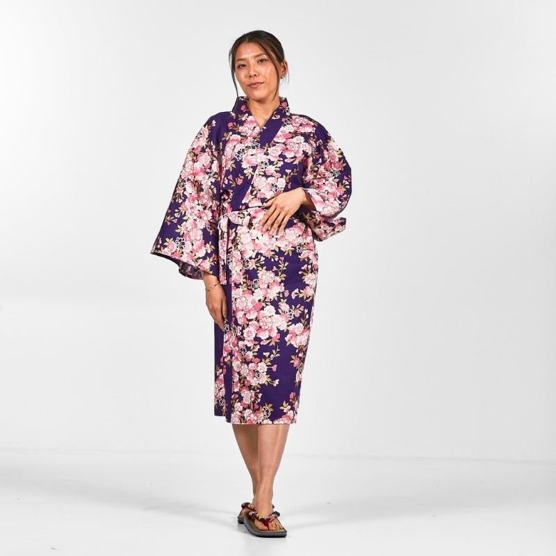 Happi Women's Sakura Flower Kimono - One size