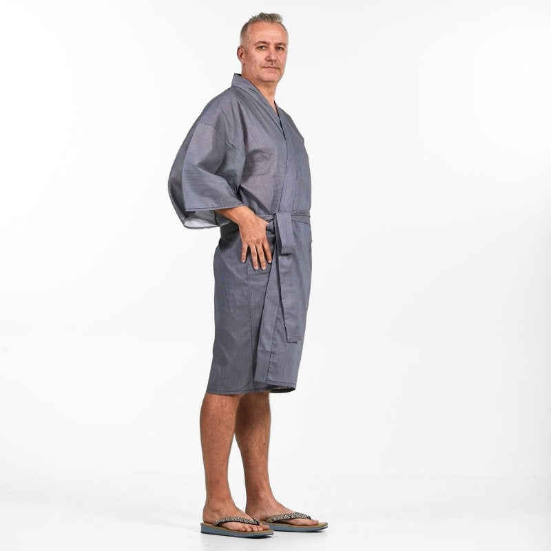 Happi Men's Striped Kimono - One size