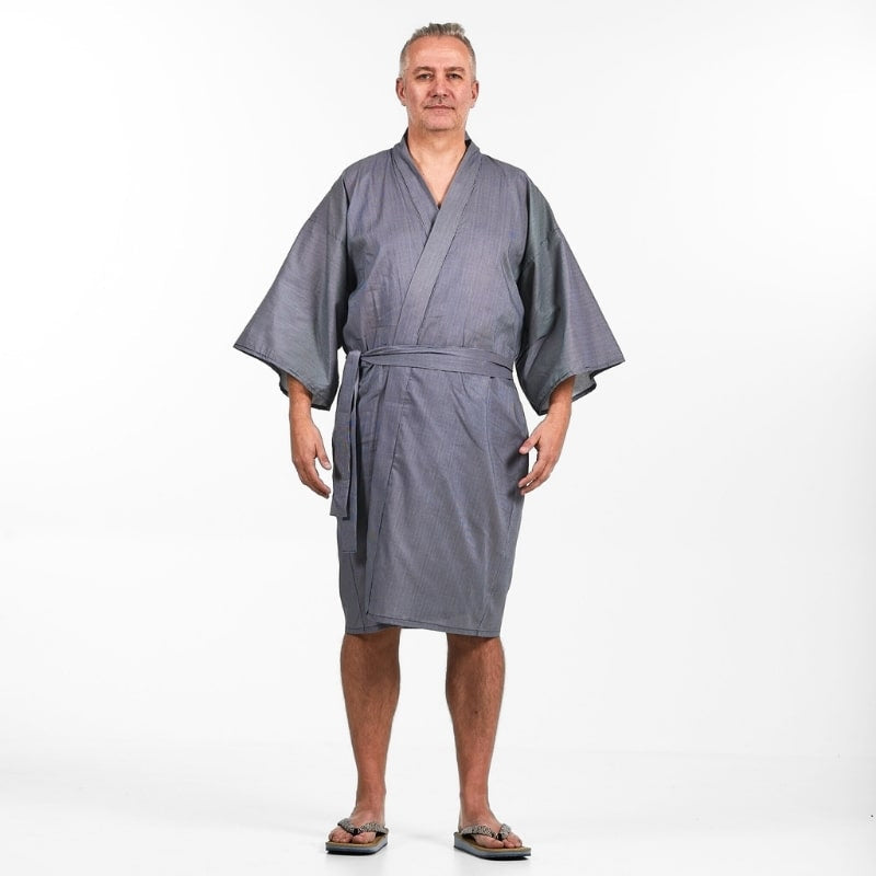 Happi Men's Striped Kimono - One size