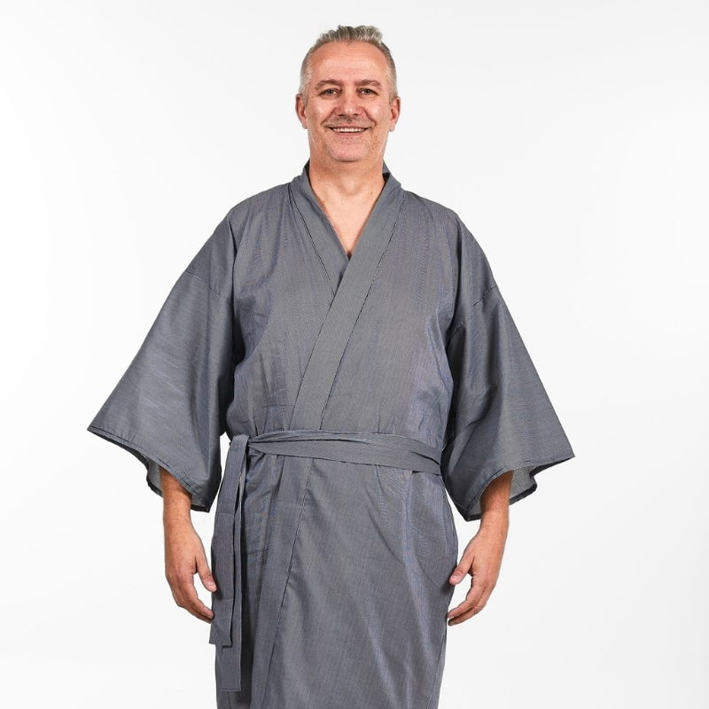 Happi Men's Striped Kimono - One size