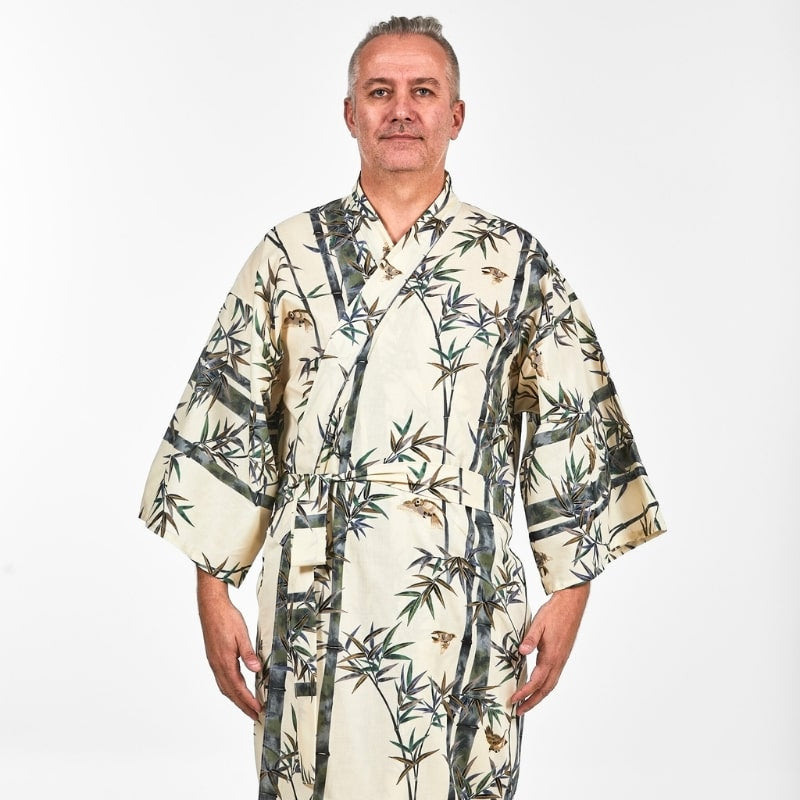 Men's Japanese Bamboo Kimono - One size