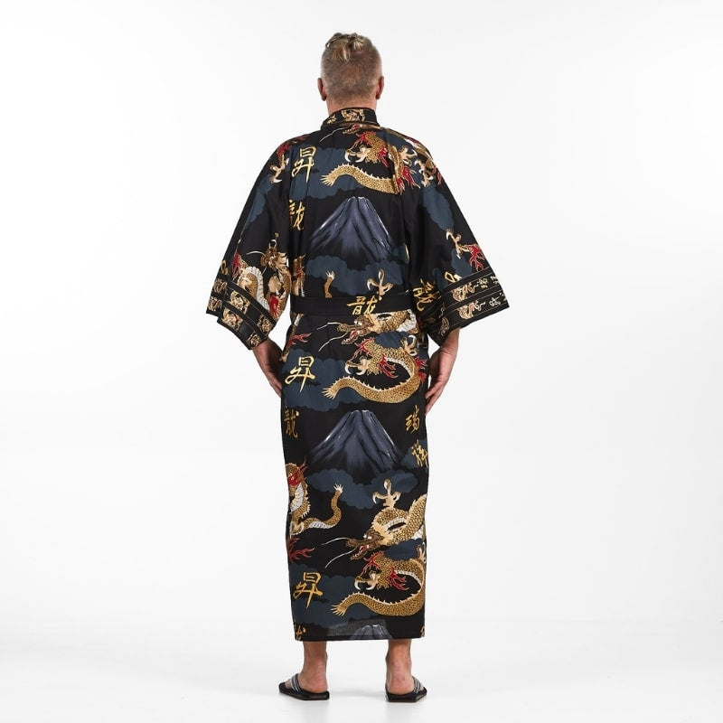 Men's Japanese Dragon Kimono - One size