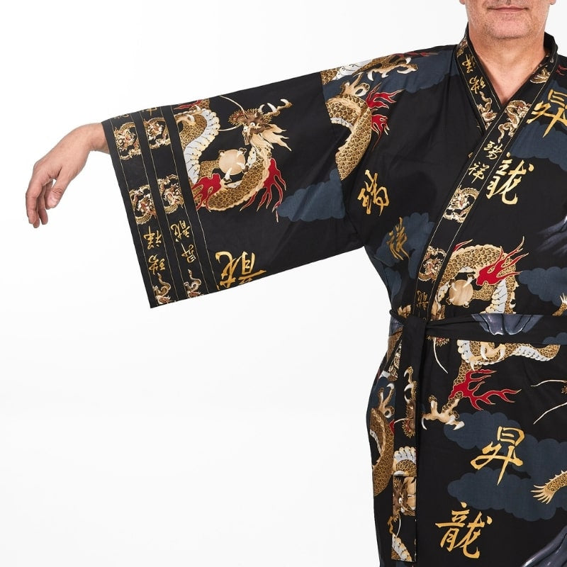 Men's Japanese Dragon Kimono - One size