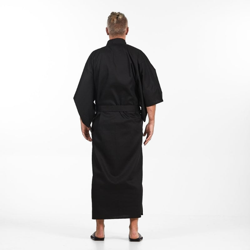 Men's Japanese Kimono Black - One size