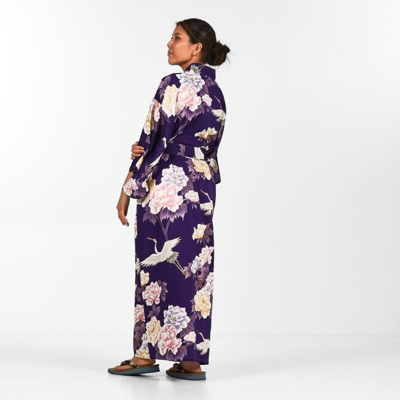 Women's Botan to Tsuru Japanese Kimono - One size