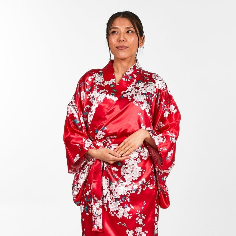 Cherry Blossom Women's Japanese Kimono - One size