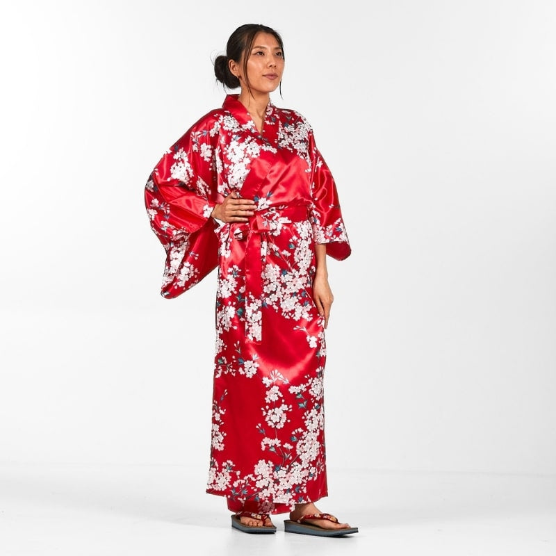 Cherry Blossom Women's Japanese Kimono - One size