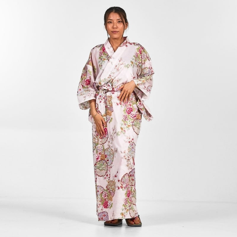 Women's Maru Mon Japanese Kimono - One size