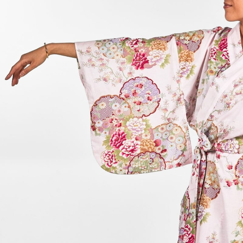 Women's Maru Mon Japanese Kimono - One size