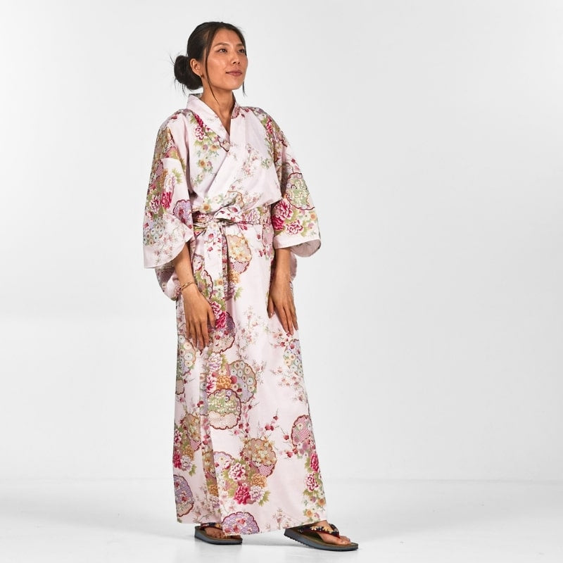 Women's Maru Mon Japanese Kimono - One size