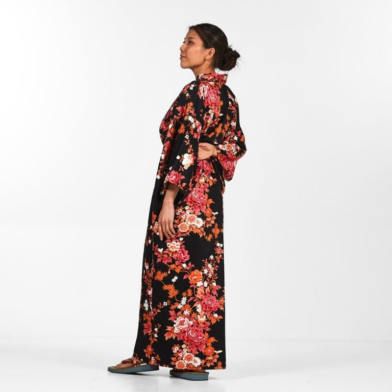 Women's Sakura to Botan Japanese Kimono - One size