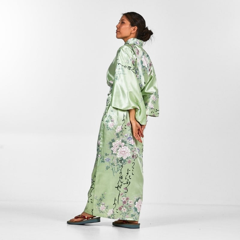 Women's Japanese Kimono Shi to Hana - One size