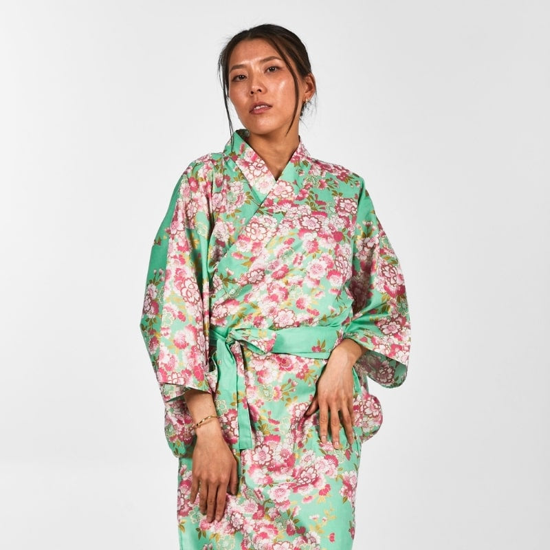 Women's Yukata Kimono Sakura Flower