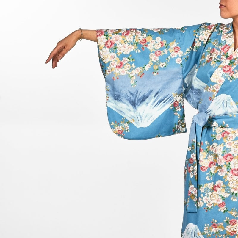 Women's Yukata Kimono Fujisan no Sakura