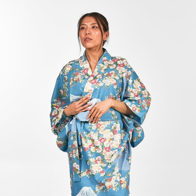 Women's Yukata Kimono Fujisan no Sakura