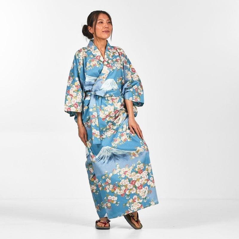 Women's Yukata Kimono Fujisan no Sakura