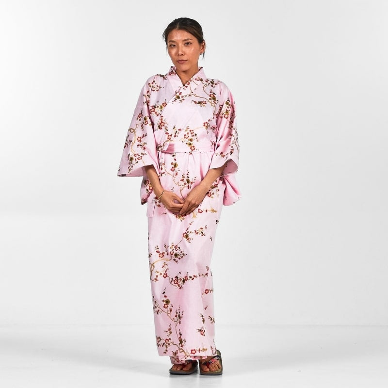 Women's Yukata Kimono Ōgonbai - M