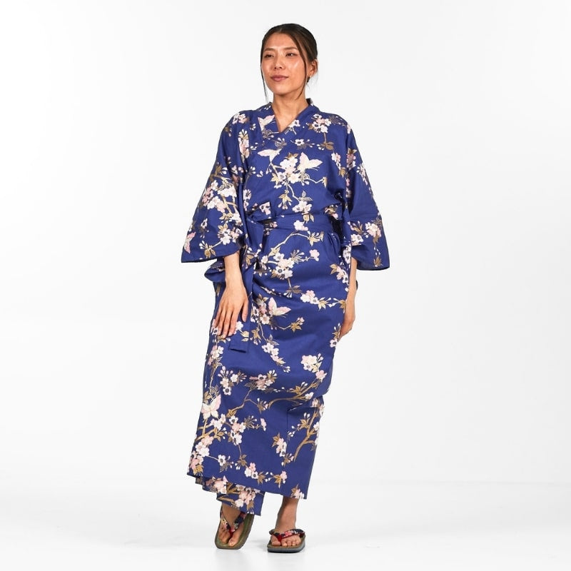 Women's Yukata Kimono Sakura to Chō