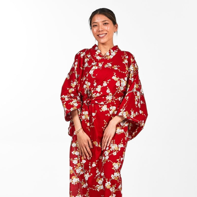 Women's Shiraume Yukata Kimono