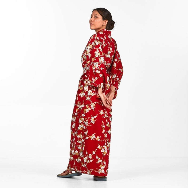 Women's Shiraume Yukata Kimono