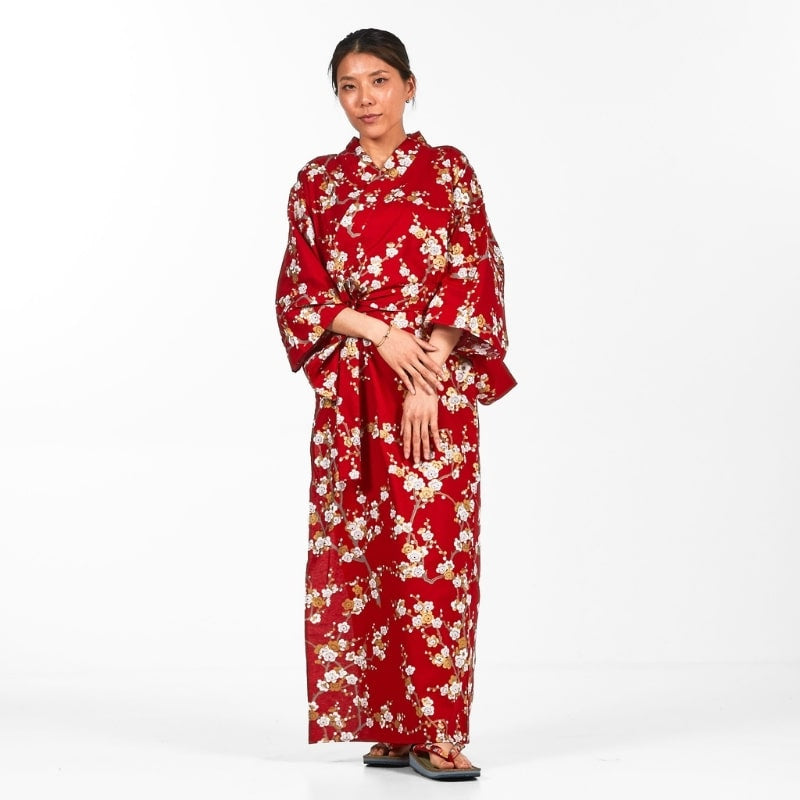 Women's Shiraume Yukata Kimono