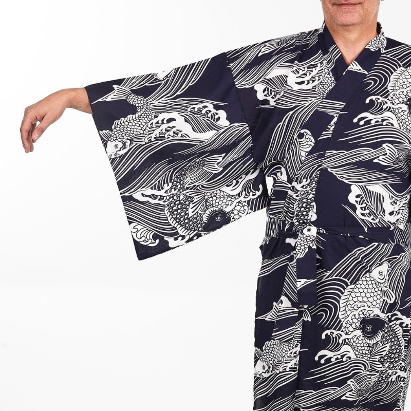 Kimono Yukata Man Koi Carp