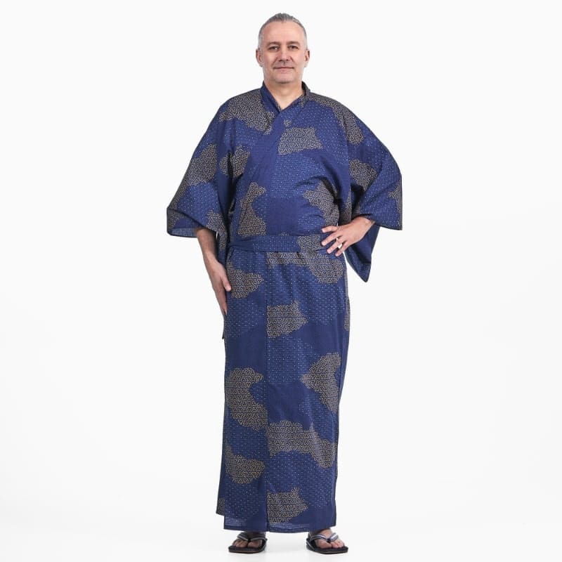 Kimono Yukata Homme Kumo