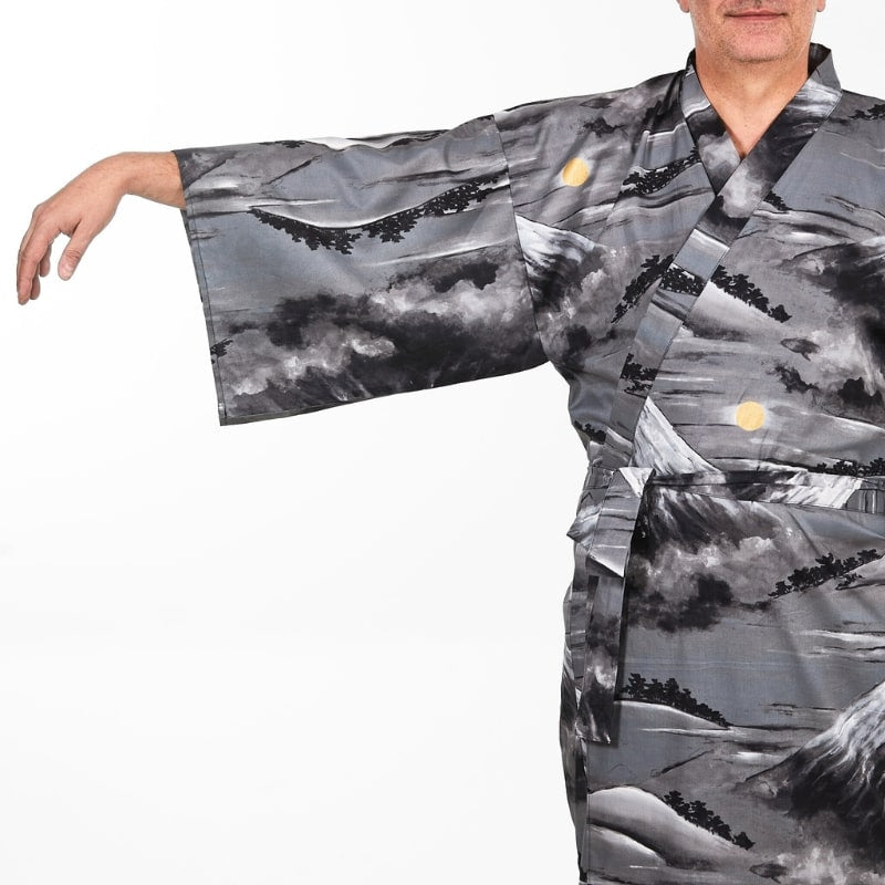 Kimono Yukata Man Mount Fuji