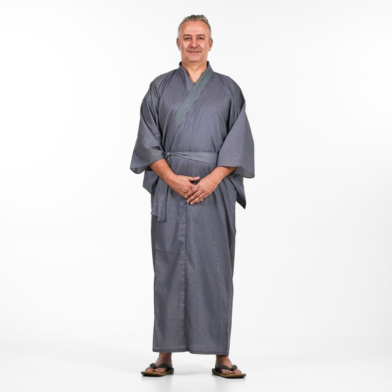 Men's Striped Yukata Kimono - S