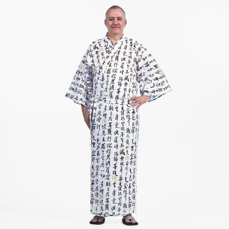 Kimono Yukata Homme Sutra Hannya
