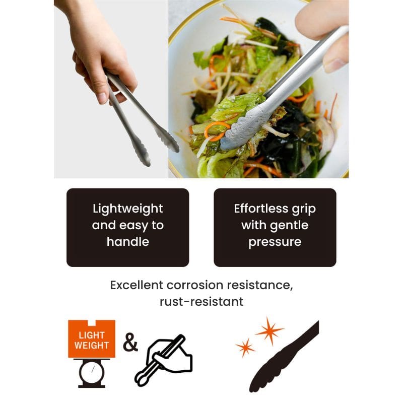 Kitchen Tongs Stainless Steel - 7.1