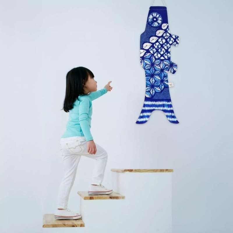 Koinobori Fish Shibori Indigo - 28