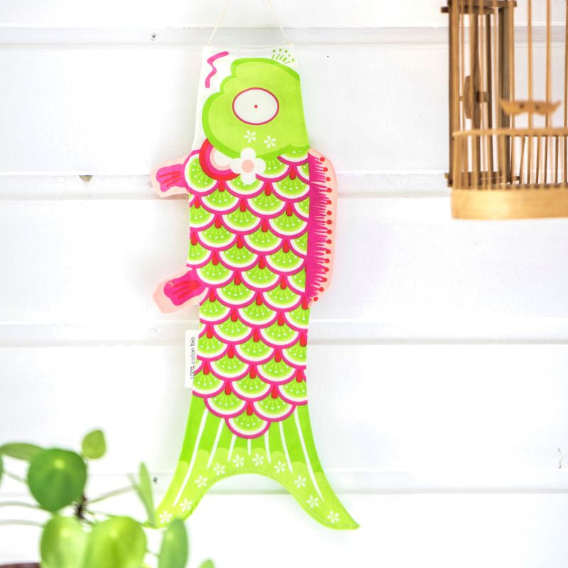 Koinobori Green & Pink Mini - 18
