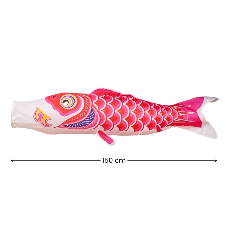 Traditional Japanese Koinobori Pink 150 cm