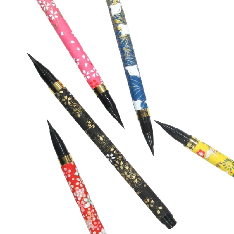 Koto Brush Pen – Washi Handle Red