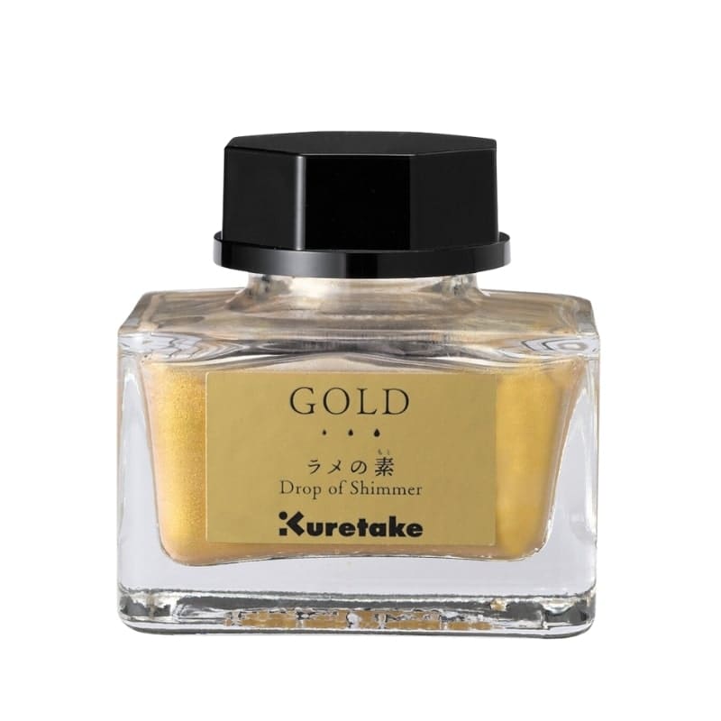 Kuretake Drop of Shimmer Glitter Ink Gold