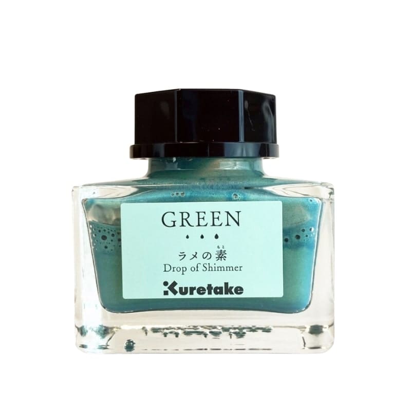 Kuretake Drop of Shimmer Glitter Ink Green