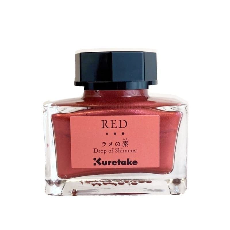 Kuretake Drop of Shimmer Glitter Ink Red