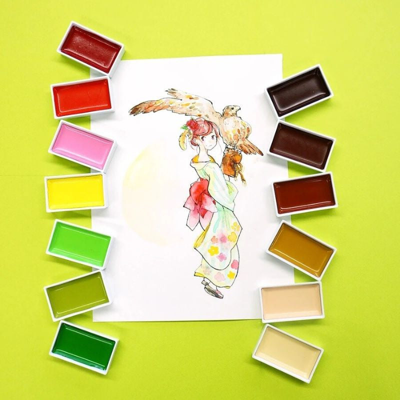 Kuretake Gansai Tambi Watercolor - 24 Colors