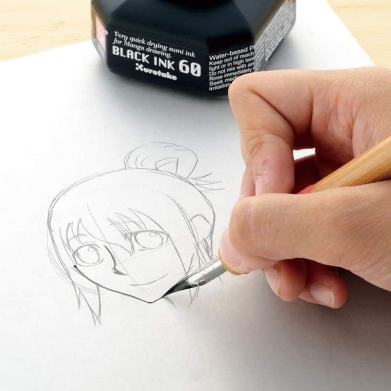 Kuretake ZIG Black Ink - 2 fl oz