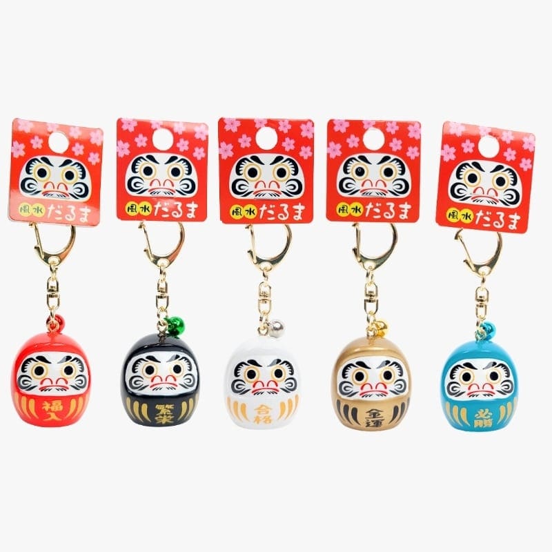 Large Japanese Keychain - Daruma (Color of Choice)