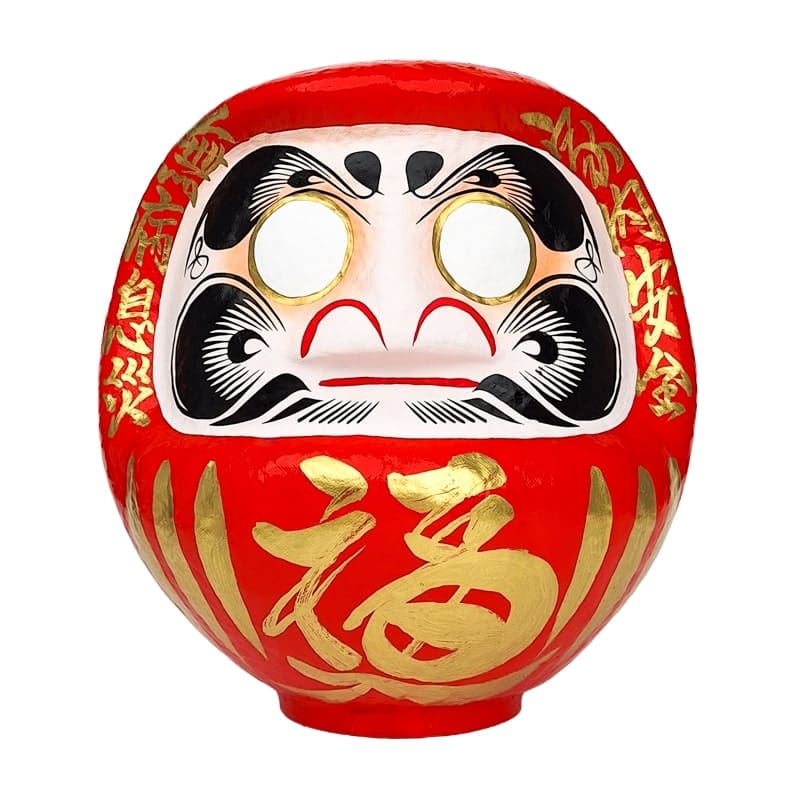 Large Red Japanese Daruma – 9”