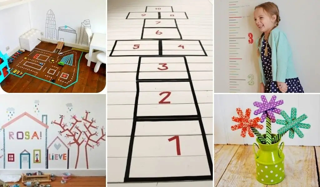 creative leisure activities for children masking tape